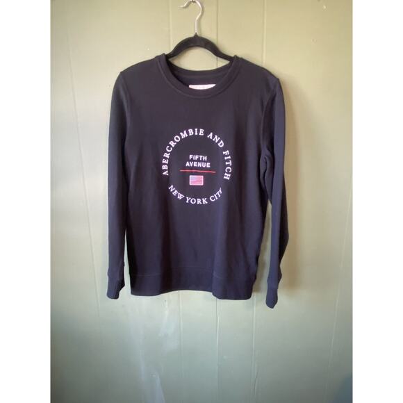 Abercrombie & Fitch Sweater Mens Size XS Casual Black Pullover Crewneck NYC - Picture 7 of 7